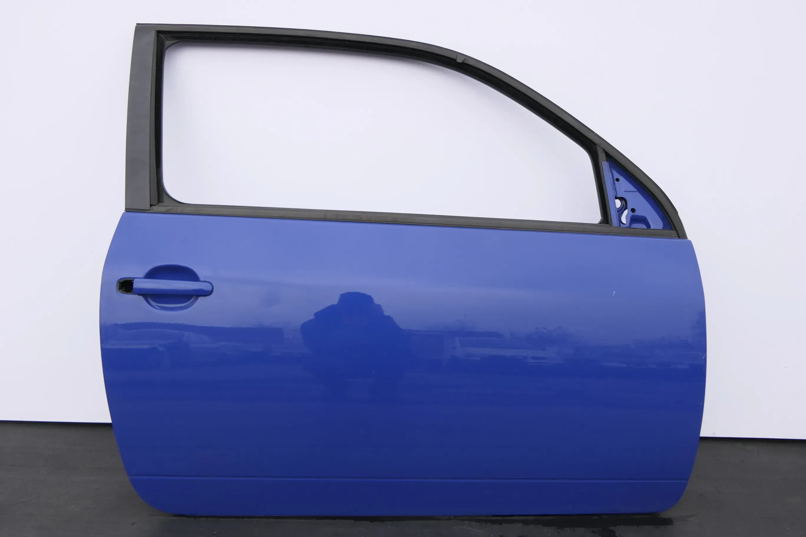 VW Lupo 6E 3L FSI Tür vorne rechts Beifahrertür grau blau LW5Z (mechanis Fenster - Bild 1