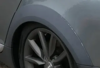 AUdi A6 4F Allroad Blende Kotflügel hinten links Abdeckung schwarz - Bild 1