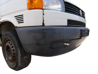 VW T4 kurze Version Stoßstange Frontstoßstange vorne schwarz AC-0 7D0807221 Spoi - Bild 4