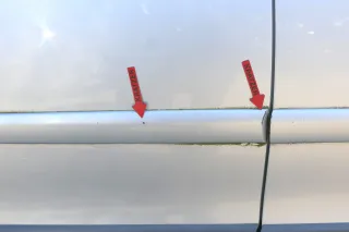 VW Polo 9N 9N3 Cross Fun Tür hinten rechts silber LA7W 4/5-Türer - Bild 3