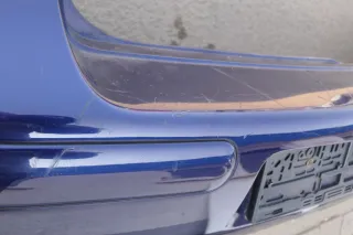 VW Golf 4 Limousine Stoßstange hinten Heckstoßstange Stoßfänger blau indi LB5N - Bild 8