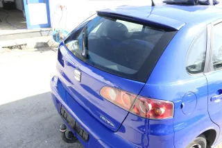 Seat Ibiza 6L Heckklappe Klappe hinten Kofferraumklappe blau LS5G ohneBremsleuch - Bild 4