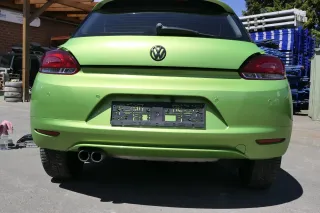 VW Scirocco 3 Stoßstange hinten Heckstoßstange Stoßfänger PDC grün LR6T - Bild 1