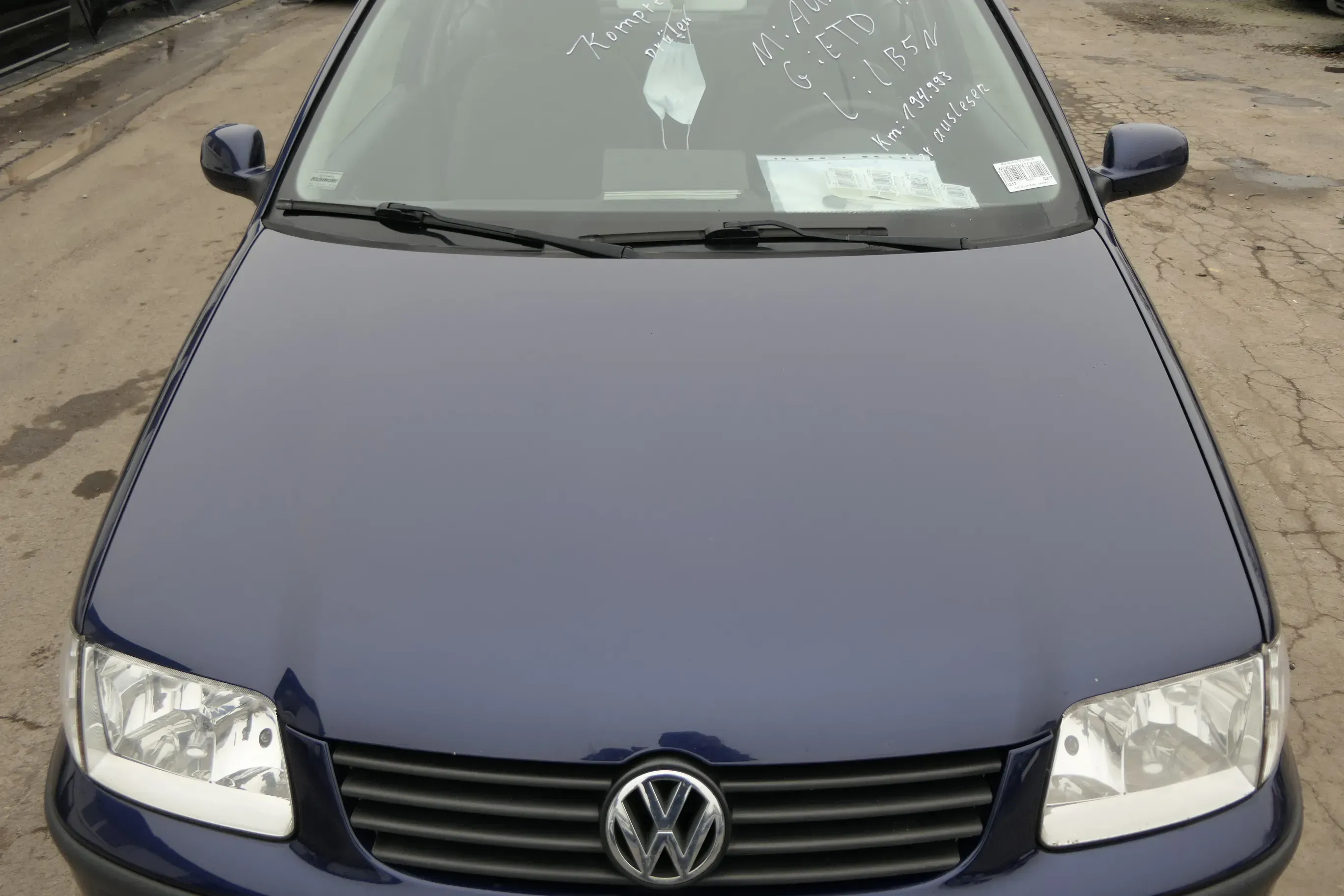 VW Polo 6N2 Motorhaube Haube vorne Klappe blau LB5N indigoblau - Bild 1