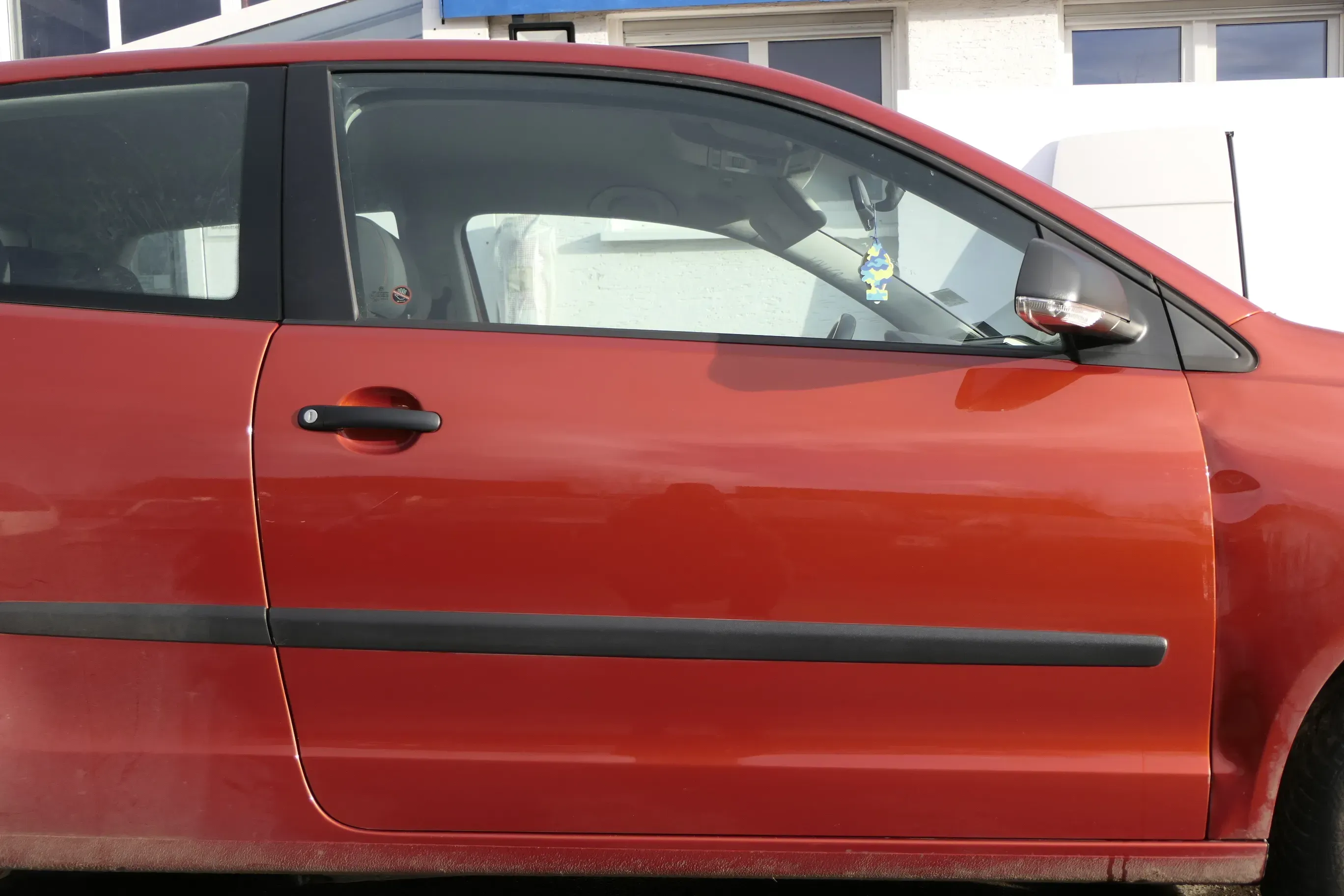 VW Polo 9N 9N3 Tür vorne rechts Beifahrertür 2/3-Türer orange LA2W ohneAnbautei - Bild 1