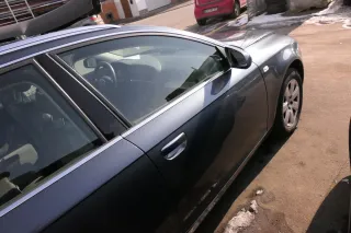 Audi A6 4F C6 Tür vorne rechts Beifahrertür blau grau LZ7R ohne Anbauteile - Bild 1