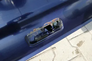 VW Sharan 7M Heckklappe Scheibe Klappe hinten ab Bj.2000 blau LB5N - Bild 7