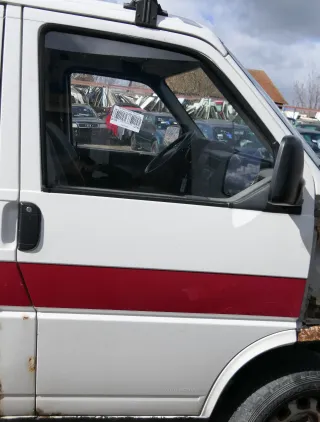 VW T4 Tür vorne rechts weiß R902 Beifahrertür 701831056H bis ca1996 ohne Anbau - Bild 1