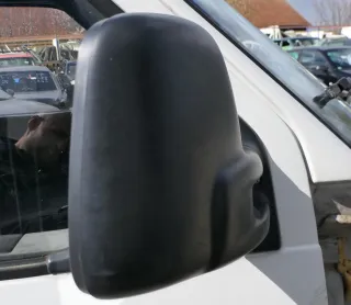 VW T4 mechanisch Spiegel Außenspiegel rechts Glas schwarz 701857508 origi matt - Bild 3