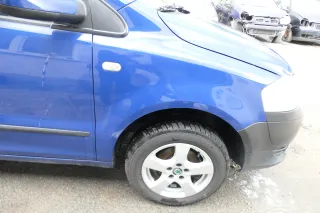VW Fox 5Z Kotflügel vorne rechts blau LL5M - Bild 1