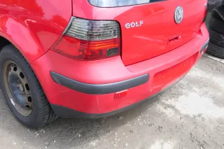 VW Golf 4 Limousine Stoßstange hinten Heckstoßstange Stoßfänger rot LY3D - Bild 3