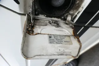VW T4 Tankdeckel Tankklappe Tank Deckel Klappe weiß R902 - Bild 5