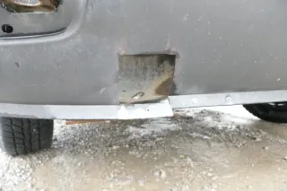 VW T4 kurze Version Stoßstange Frontstoßstange vorne schwarz AC-0 7D0807221 Nebe - Bild 4