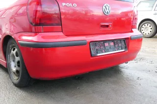 VW Polo 6N2 Stoßstange hinten Heckstoßstange Stoßfänger rot LP3G - Bild 4