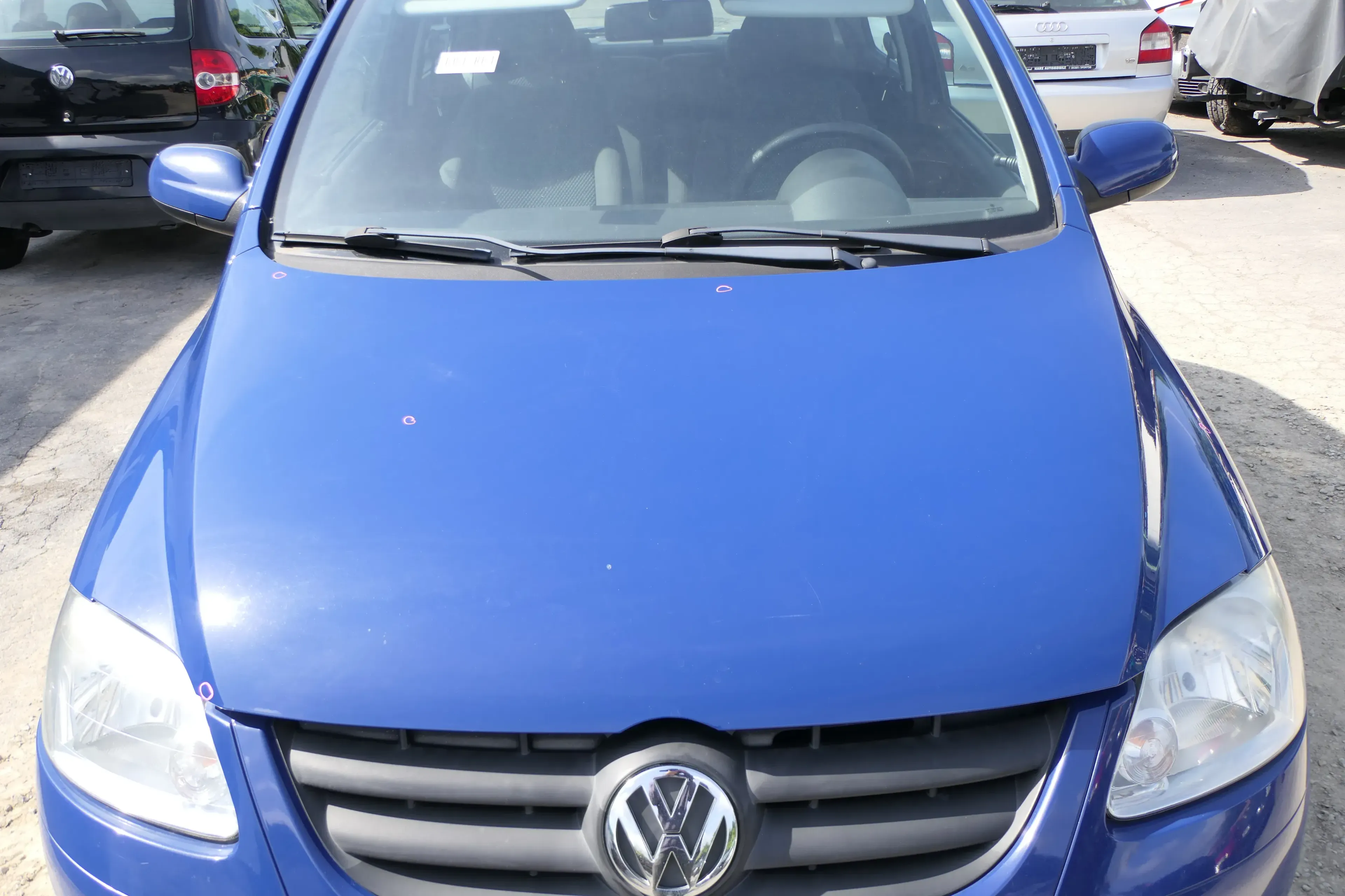 VW Fox 5Z Motorhaube Klappe vorn vorne blau LL5M Haube - Bild 1