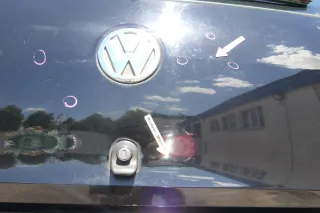 VW Fox 5Z Heckklappe Kofferraumklappe Klappe hinten + Scheibe schwarz L041 - Bild 6