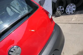 VW Fox 5Z Heckklappe Kofferraumklappe Klappe hinten + Scheibe rot LY3D - DELLE - Bild 6