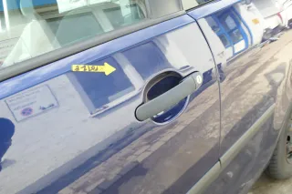 VW Polo 9N 9N3 Tür vorne links Fahrertür 2/3-Türer blau LB5N ohneAnbautei - Bild 9