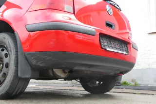 VW Golf 4 Limousine Stoßstange hinten Heckstoßstange Stoßfänger rot LP3G - Bild 6