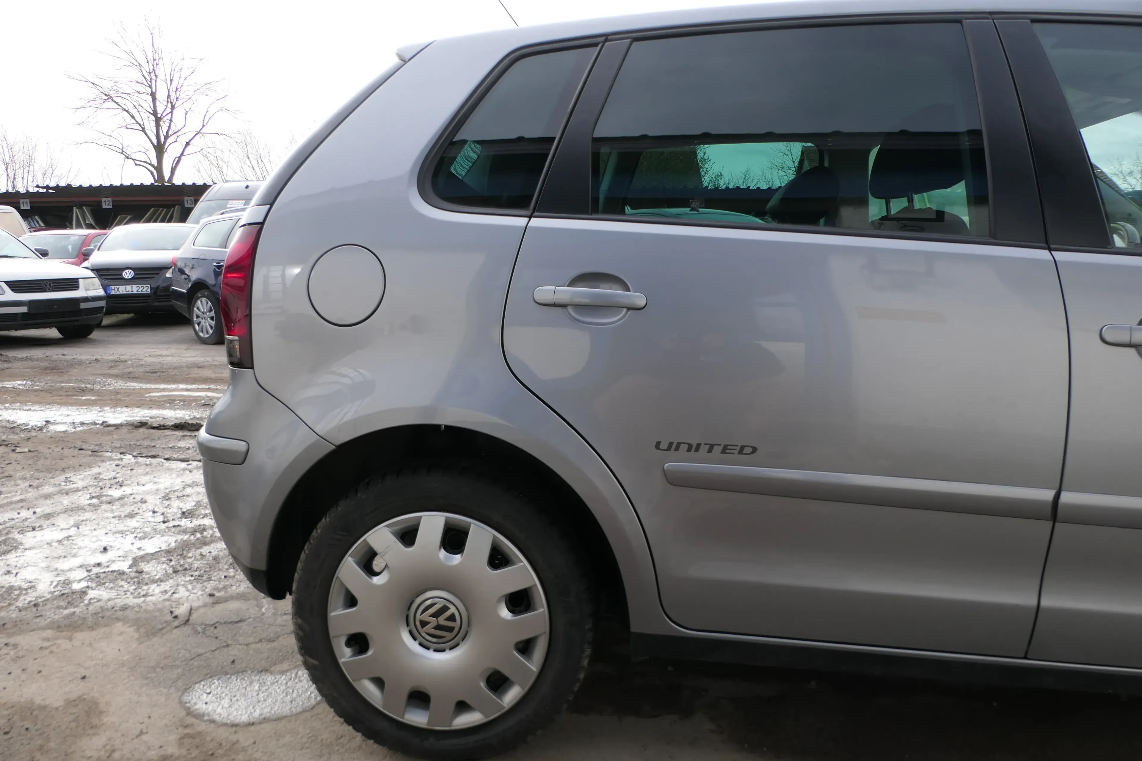 VW Polo 9N 9N3 Tür hinten rechts 4/5-Türer grau silber LA7R - ohne Anbauteile - Bild 1