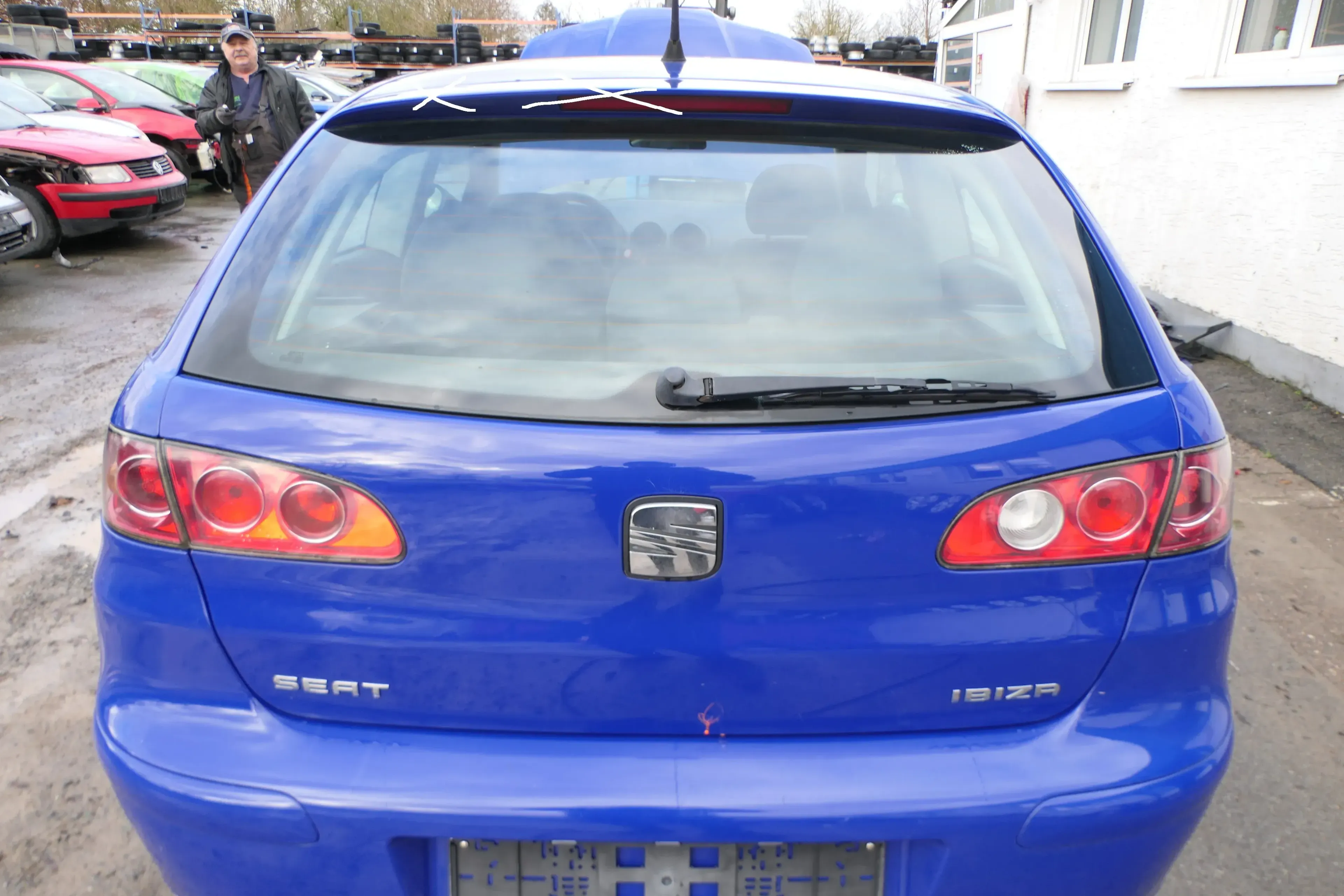 Ibiza 6L Heckklappe Klappe hinten Kofferraumklappe blau LS5G ohne Spoiler - Bild 1
