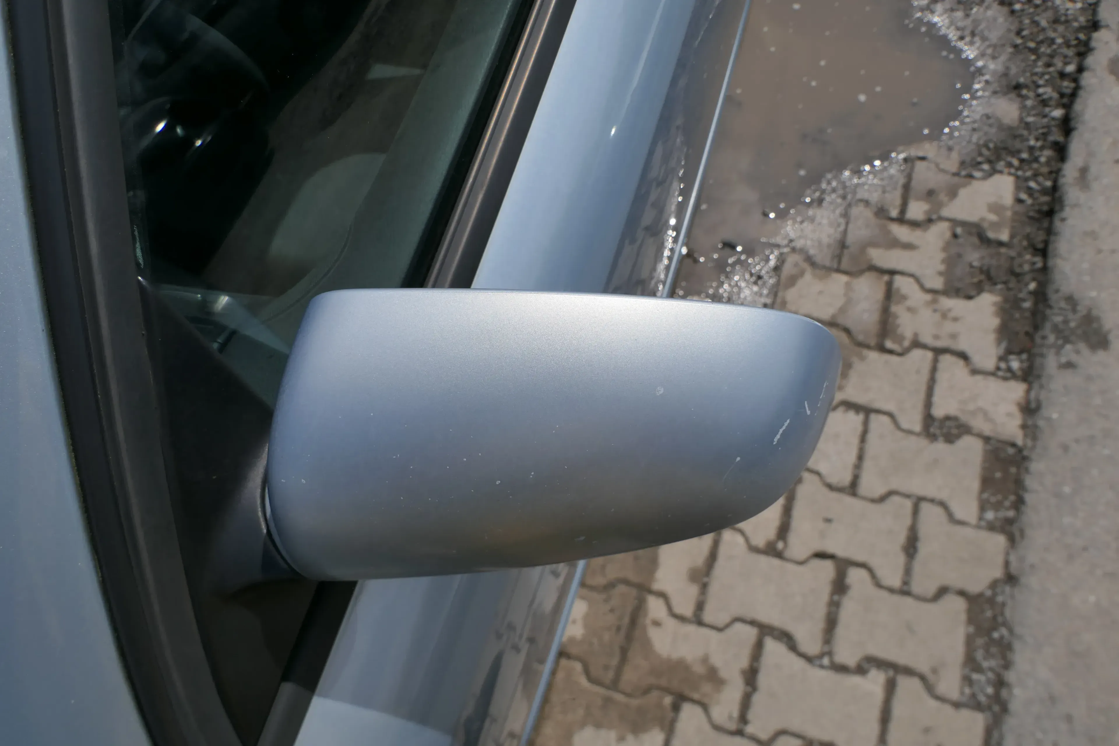 Audi A4 B6 8E B7 Spiegel Außenspiegel links elektrisch verstellbar blau LY7R - Bild 1