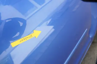 VW Polo 9N 9N3 Tür vorne rechts Beifahrertür 4/5-Türer blau LA5M - ohne Anbautei - Bild 2