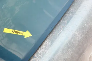 VW Polo 6N Heckklappe Klappe hinten Kofferraumklappe mit Scheibe grün LC6P - Bild 7