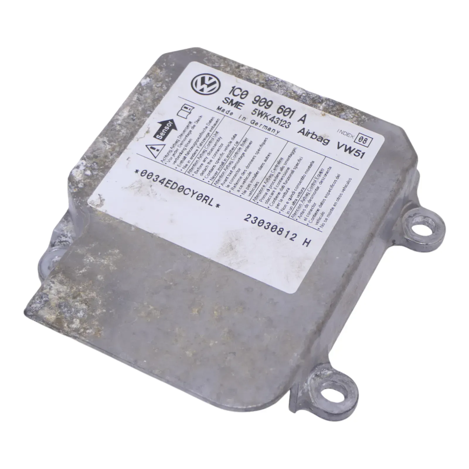 Skoda Fabia 6Y Steuergerät Airbag Airbagsteuergerät 1C0909601A 08 - Bild 1