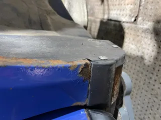 Audi A3 8L Kotflügel vorne rechts blau LY5M - ROST - Bild 5