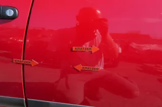 Seat Ibiza 6L Tür 4/5-Türer hinten links rot LS3H - ohne Anbauteile - Bild 3