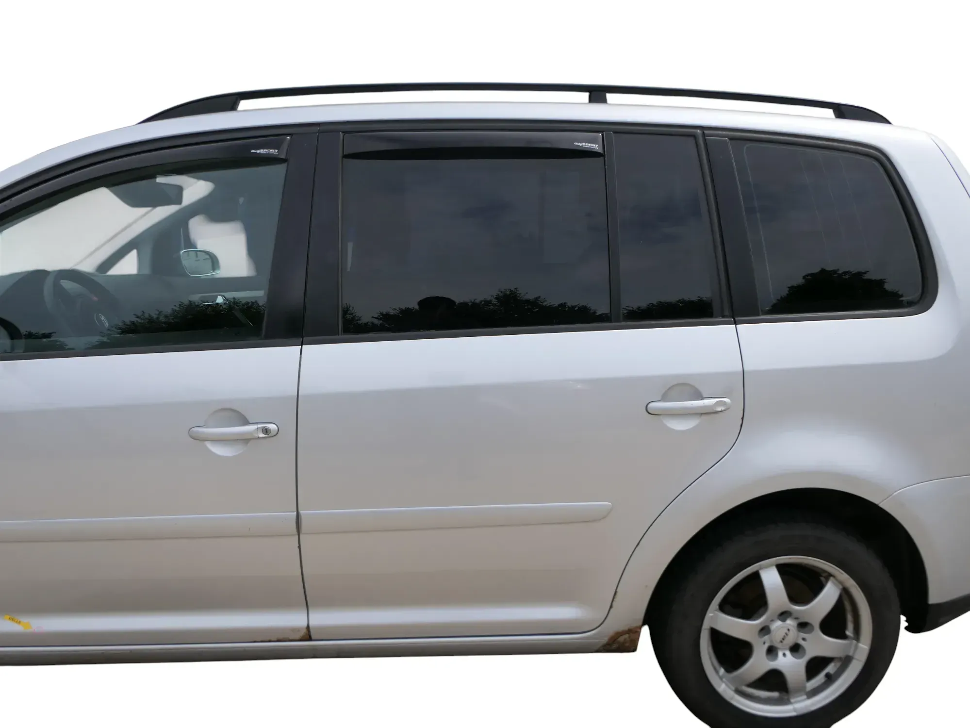 VW Touran 1T 1T3 Tür hinten links silber LA7W - ohne Anbauteile - Bild 1