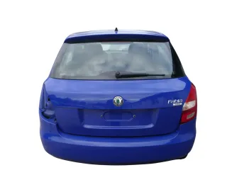Skoda Fabia 5J Limousine Schrägheck Heckklappe hinten mit Scheibe blau LF5K - Bild 1