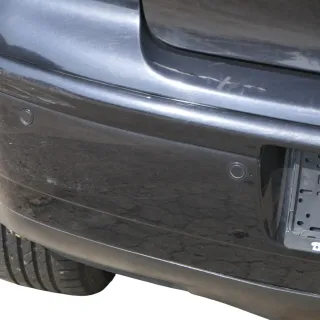 VW Polo 9N 9N3 Stoßstange Heckstoßstange hinten schwarz LC9Z     PDC - Bild 5