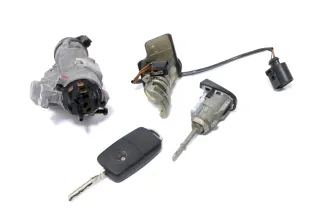 VW Passat 3BG Schloßsystem Türschloß Heckschloß 1x Schlüssel Zündschloß Funk d - Bild 1