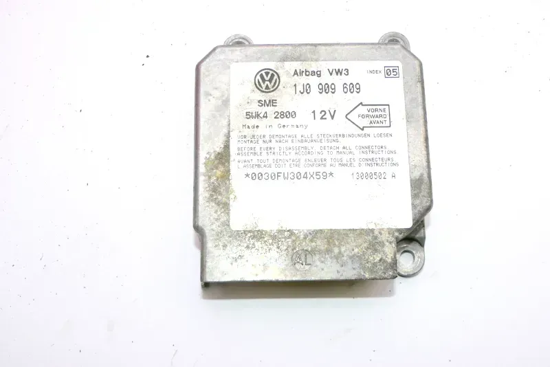 VW Polo 6N Lupo Arosa Steuergerät Airbag Airbagsteuergerät 1J0909609 Index 05 - Bild 1