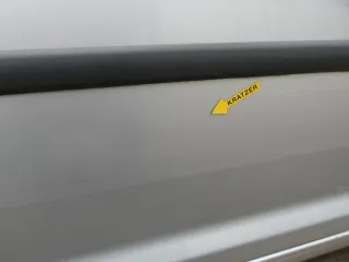 VW Caddy 3 2k Tür hinten rechts silber LA7W Schiebetür mit Scheibe - Bild 6