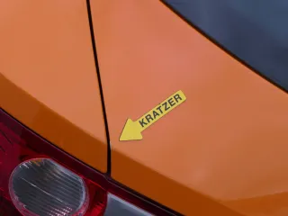 Seat Ibiza 6J Heckklappe Klappe hinten 2/3-Türer orange LP2C Spoiler mit Scheibe - Bild 8
