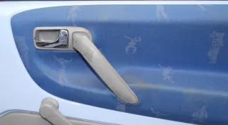 1x VW Lupo Arosa Türverkleidung Verkleidung Tür vorne rechts oben blau - Bild 2