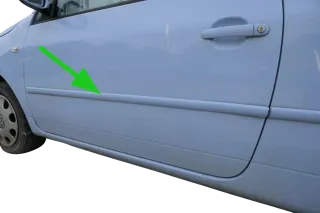 Lupo NUR Zierleiste Leiste Abdeckung an der Tür vorne links - blau LR5D hellblau - Bild 1