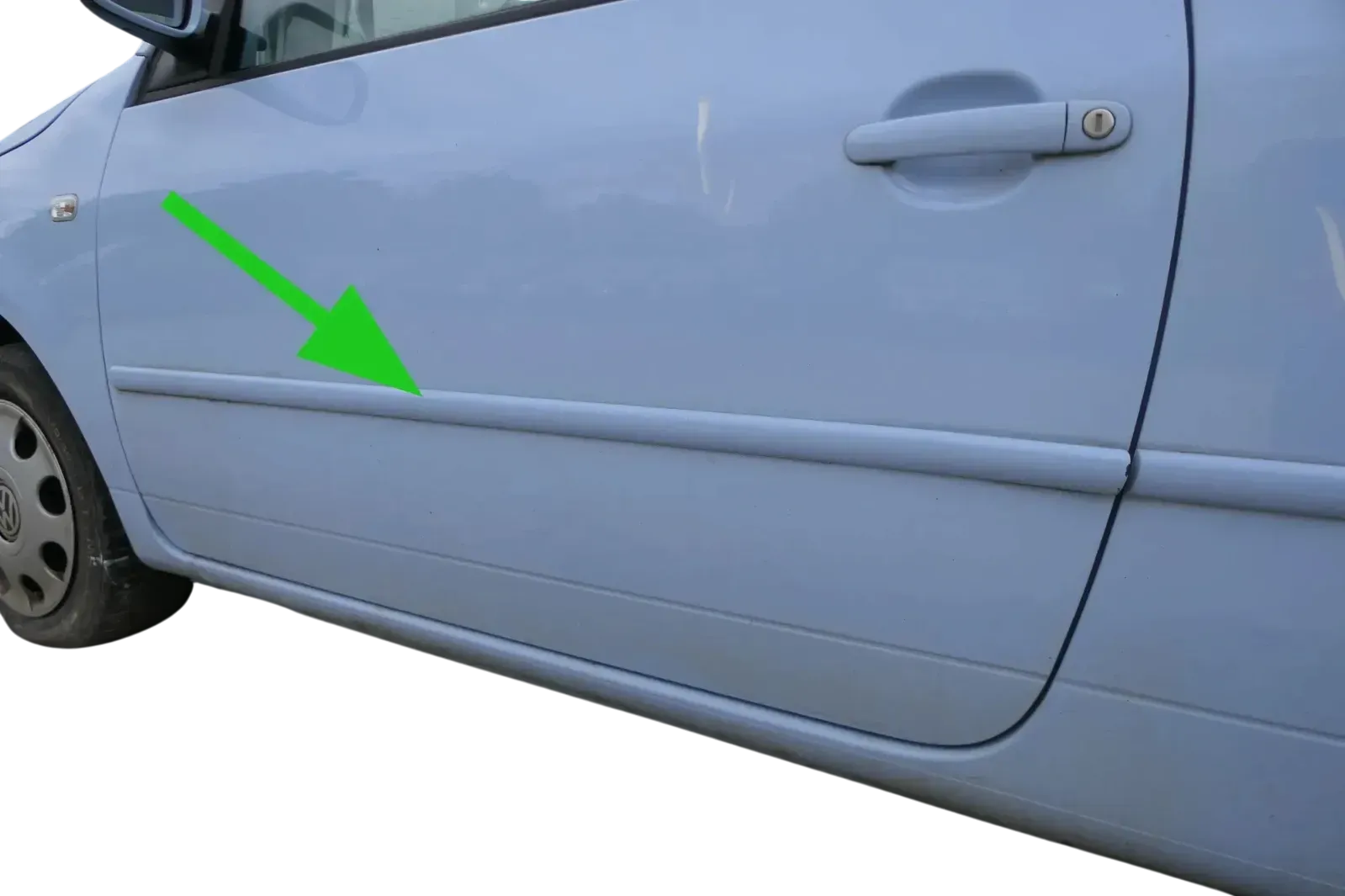 Lupo NUR Zierleiste Leiste Abdeckung an der Tür vorne links - blau LR5D hellblau - Bild 1