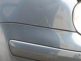 VW Golf 4 Stoßstange vorne Frontstoßstange Stoßfänger blau LD5X SWR -ohne Kappen - Bild 10