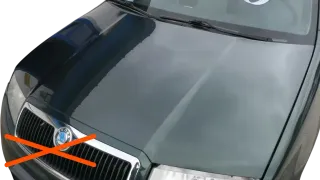 Skoda Fabia 6Y Motorhaube Klappe vorne grün LF8C vorn  (OHNEgrill!) - Bild 3