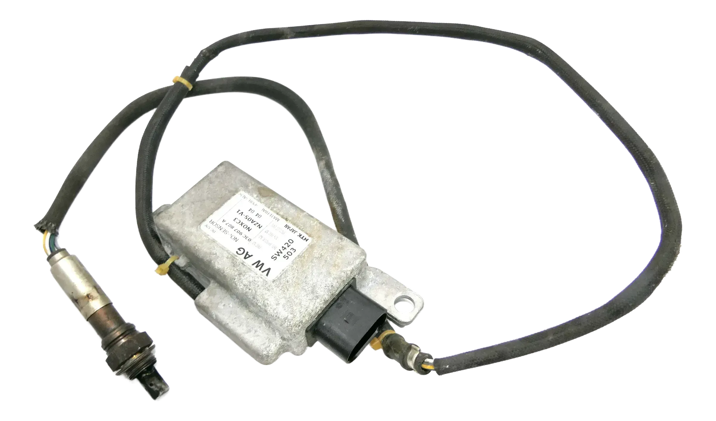 VW Golf 5 FSI 03C907807A /D 1,4 FSI BKG Nox Sensor Abgaskontrolle hinter Kat Son - Bild 1