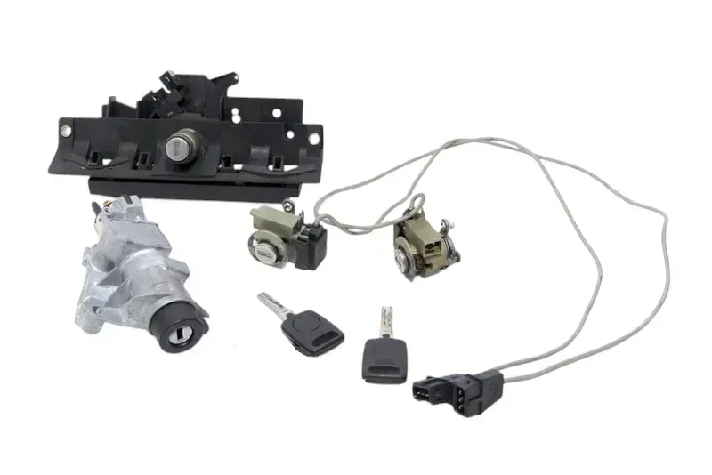 Audi A4 B5 Schloßsystem 2x Türschloß 2x Schlüssel Zündschloß Heckschloß Tür Schl - Bild 1