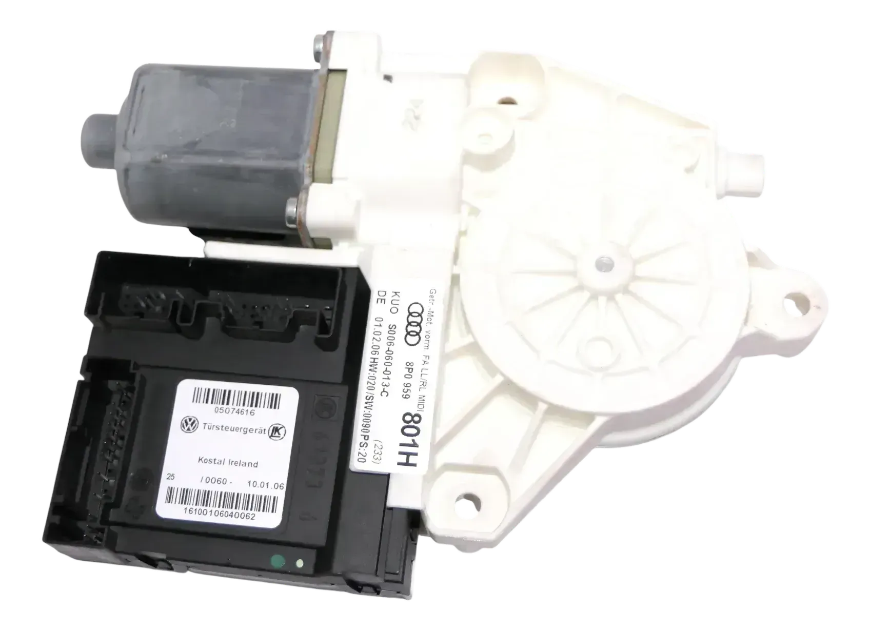 Audi A3 8P elektrischer Fensterheber Motor vorne links 8P0959801H 8P0959801G - Bild 1