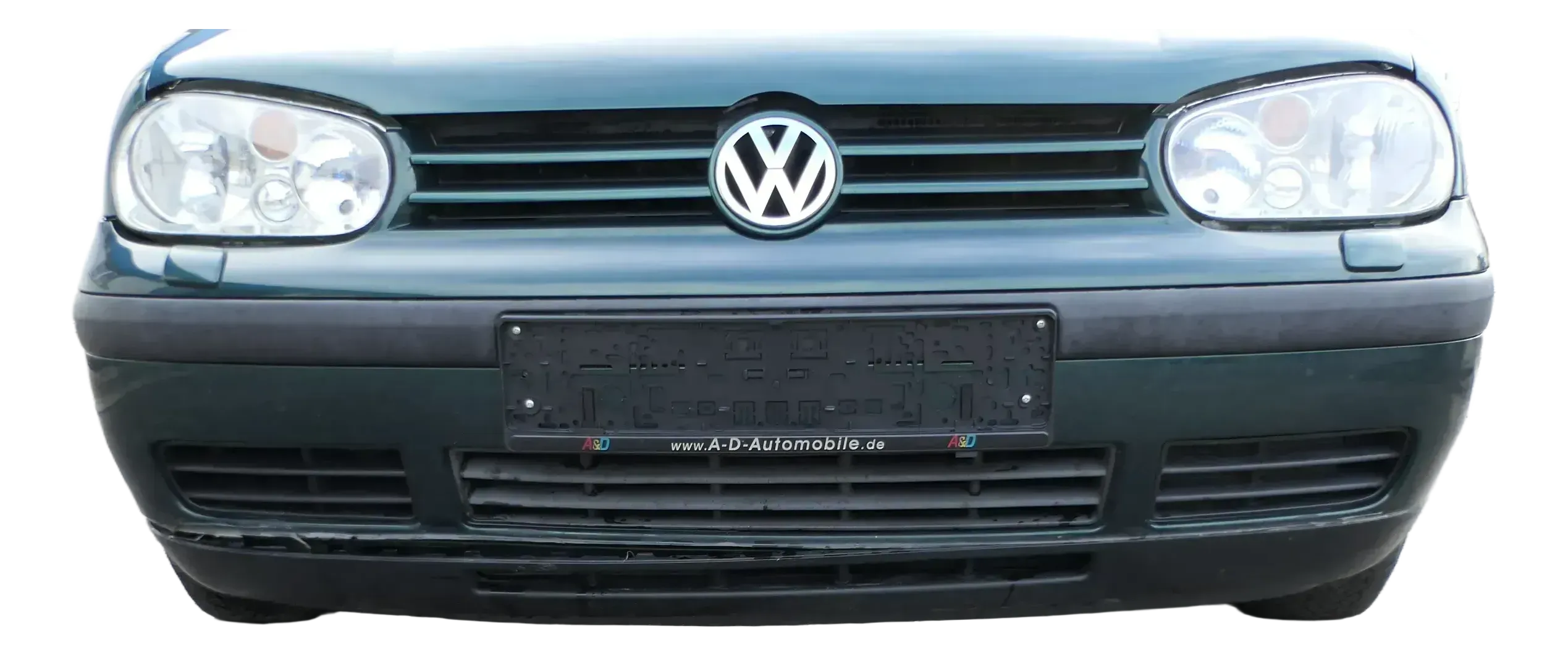 VW Golf 4 Stoßstange vorne Stoßfänger vorn vorne grün LC6M SWR - Bild 1