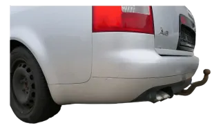 Quattro A6 4B Kombi Stoßstange hinten Heckstoßstange schwarz LZ9W Facelift + PDC - Bild 4
