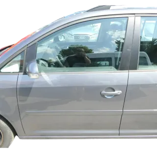 VW Touran 1T 1T3 Tür vorne links Fahrertür grau LD7X  - OHNE Anbauteile - Bild 1