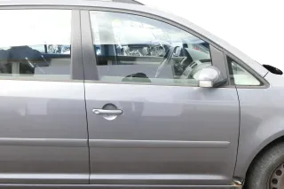 VW Touran 1T 1T3 Tür vorne rechts Beifahrertür grau LD7X platin -ohne Anbauteile - Bild 1